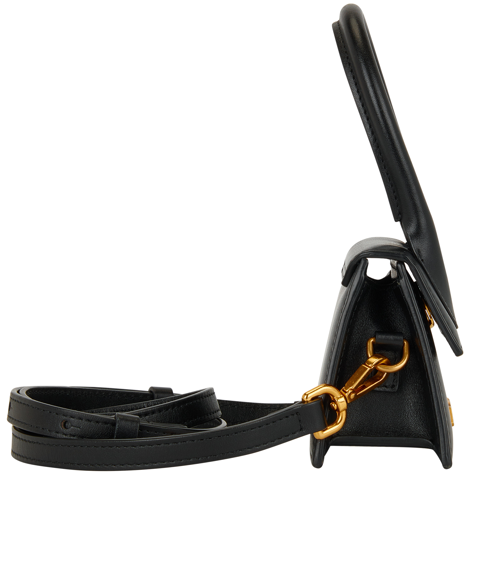 Mini Le Chiquito, &pound;200, Handbags, Black, Leather, Side view